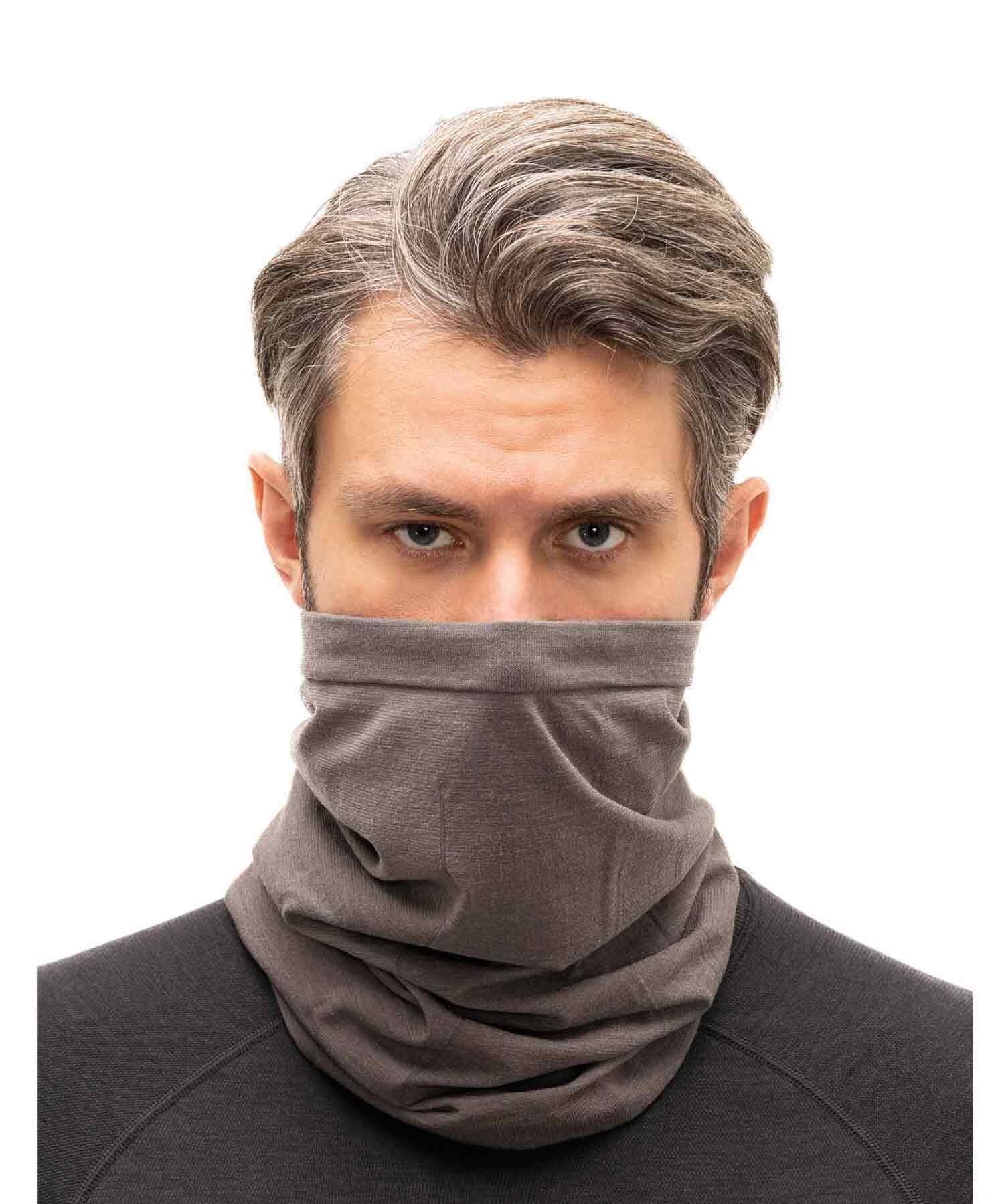 Komin trekkingowy z wełną merino unisex Brubeck 3/4