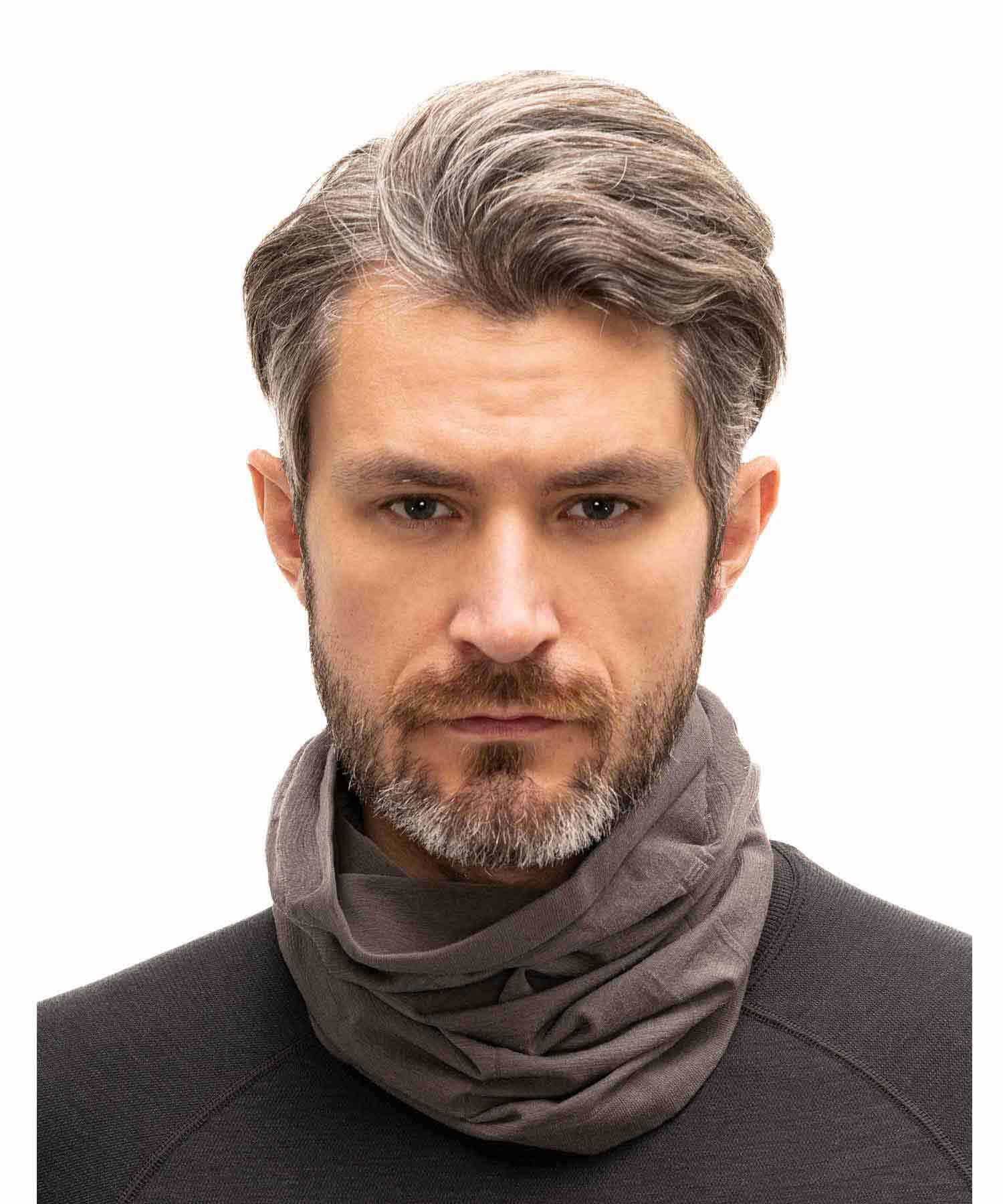 Komin trekkingowy z wełną merino unisex Brubeck 2/4