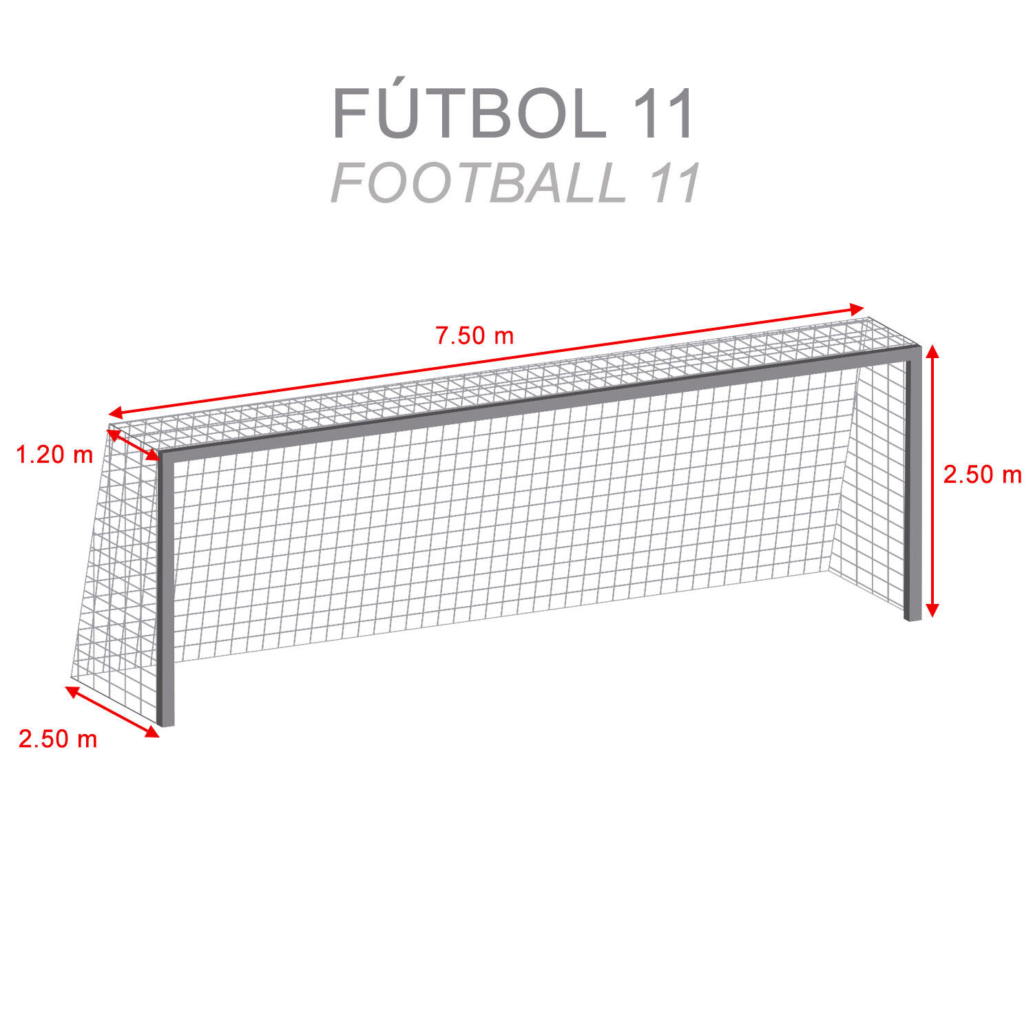 Juego Redes Porterías Fútbol 11  ZASTOR Expert 2/2
