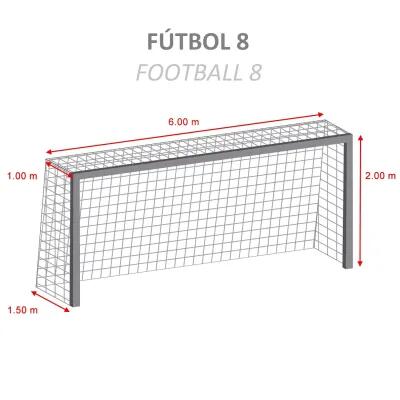 Juego Redes Porterías Fútbol 8 ZASTOR Expert 3/3