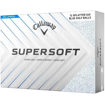Callaway New Supersoft Splatter 360 2025, Golf Balls, Blue