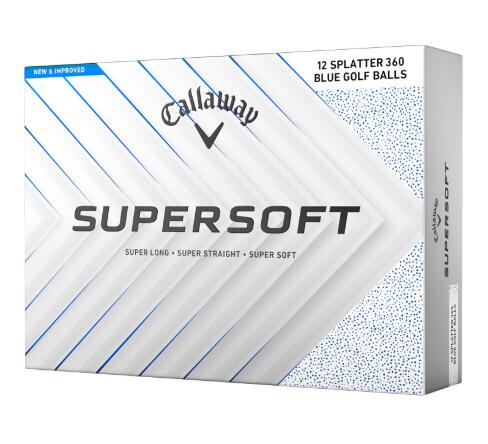 CALLAWAY Callaway New Supersoft Splatter 360 2025, Golfballen, Blauw