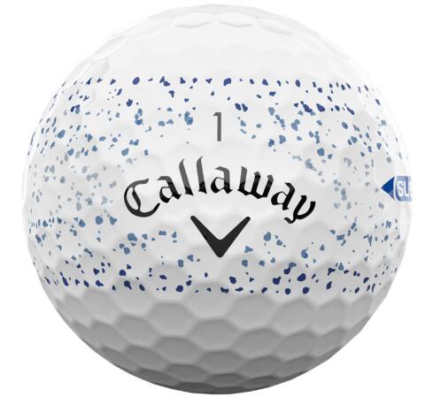 Callaway New Supersoft Splatter 360 2025, Golfbälle, Blau 4/4
