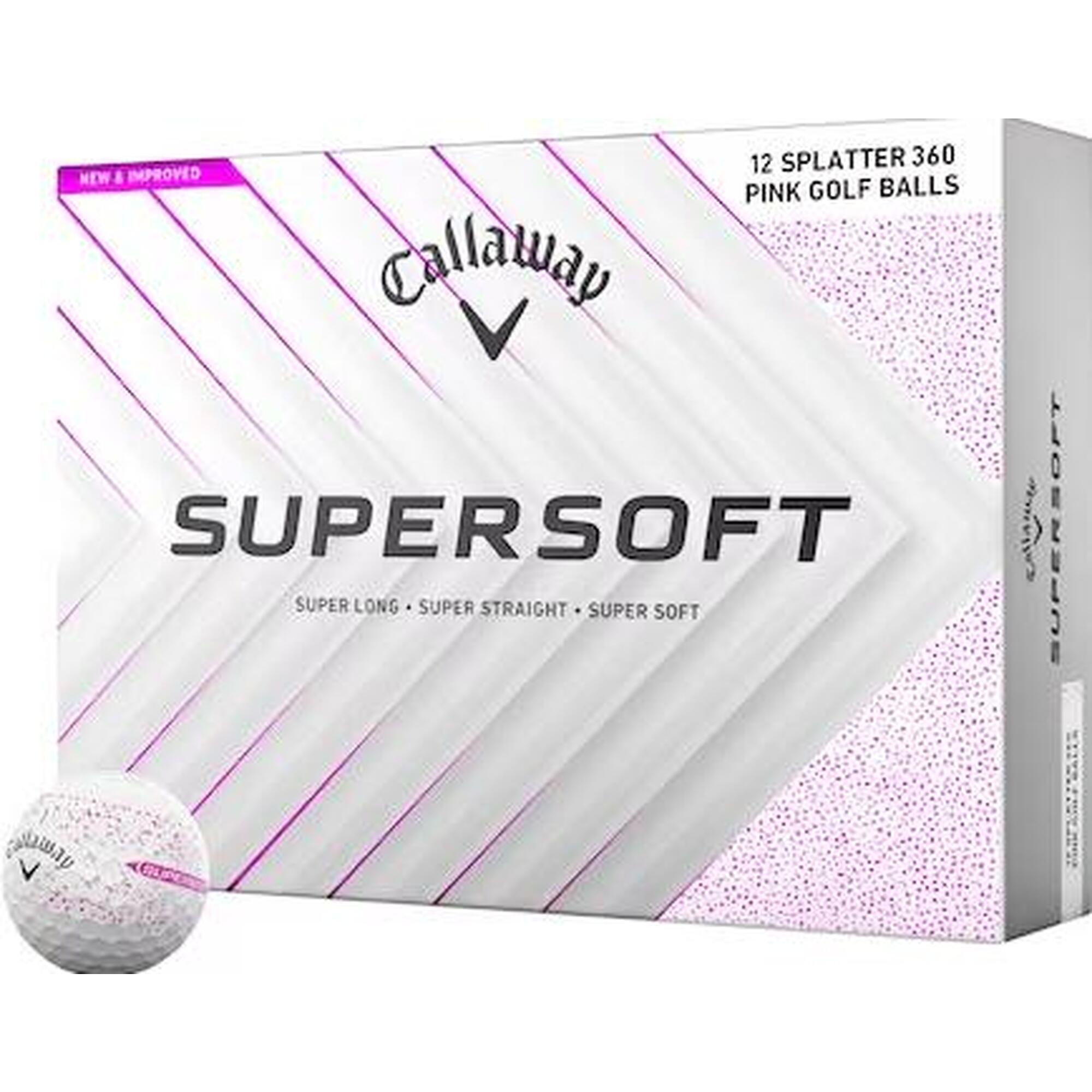 Callaway Supersoft Splatter 360 2025, Bolas de Golf