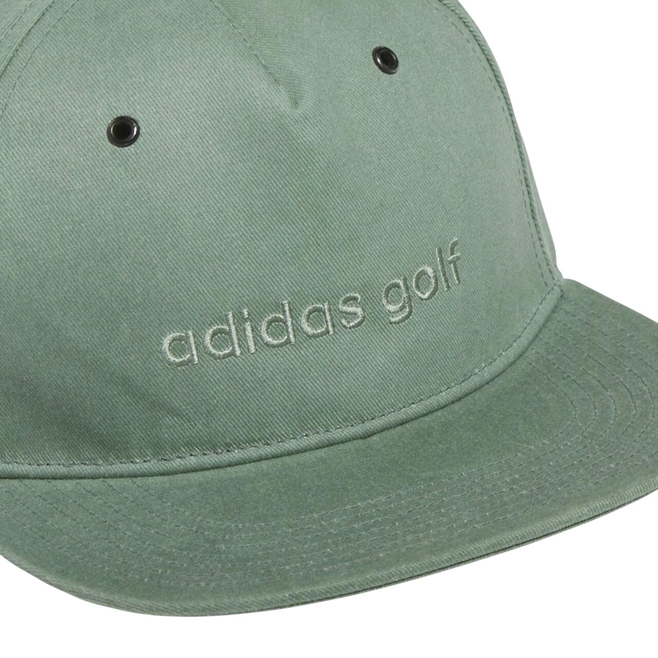 Cappellino da golf Adidas Waxed Cnvs 5 Panel 2025 Uomo, Verde 3/4