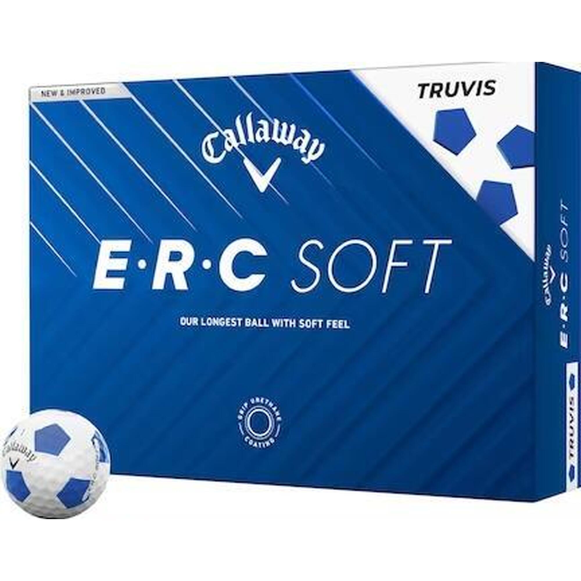 Callaway New ERC Soft Truvis 2025, Balles de golf, Blanches