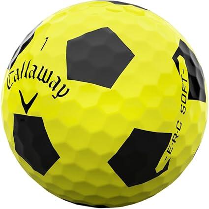 Callaway New ERC Soft Truvis 2025, Bolas de Golfe, Amarelas 3/4