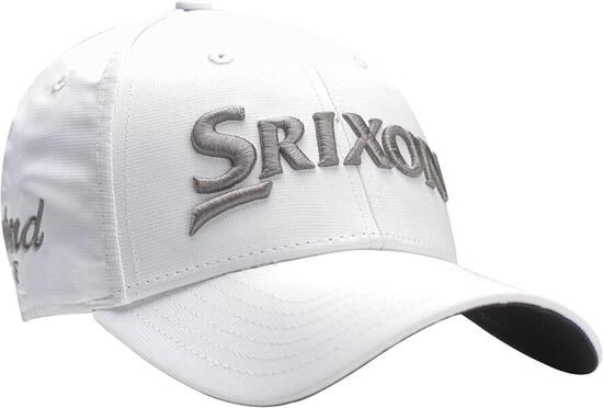 Srixon Ball Marker Cap, Casquette de golf colorée pour hommes, blanc/gris