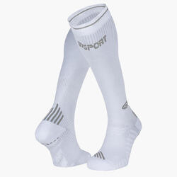 Chaussettes Run compression noir/gris