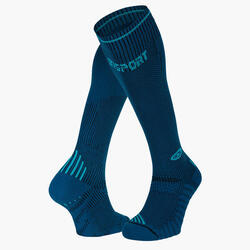 Chaussettes Run compression noir/gris