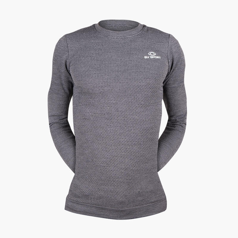 T-shirt manches longues RTECH MERINOS gris 1/5
