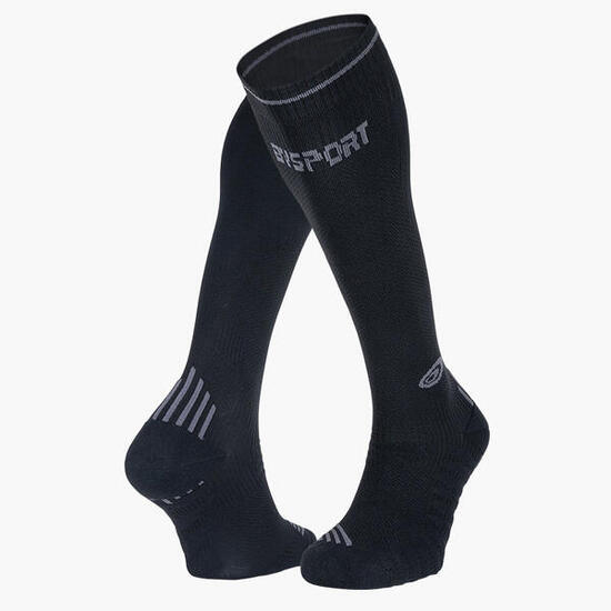 Chaussettes Run compression noir/bleu