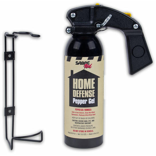 Spray autoaparare Sabre Home Defense pepper gel 368 g cu suport
