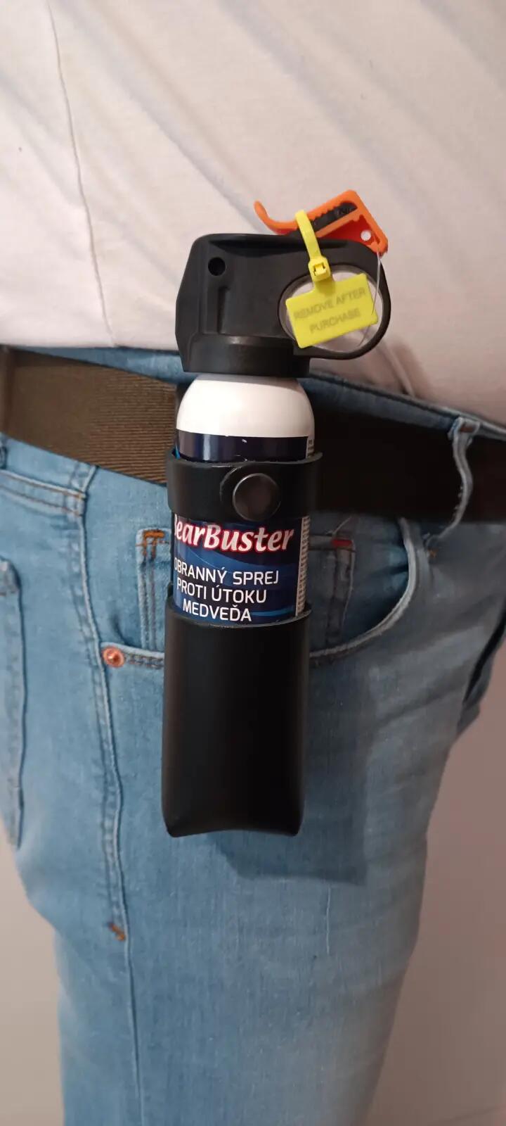 Zestaw sprayu na niedźwiedzie For Outdoor Bearbuster 150 ml z etui skórzane 3/7