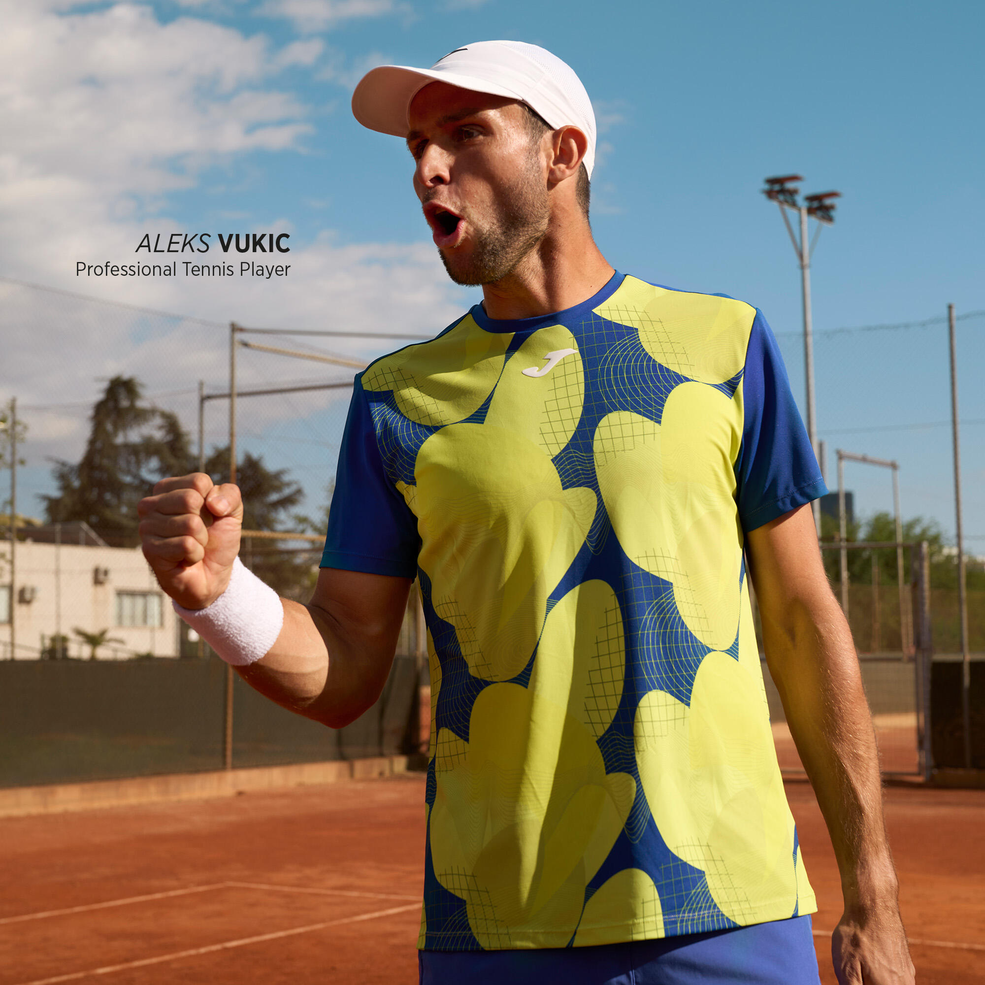 Camiseta Manga Corta Tenis Hombre Joma Challenge Azul 2/5
