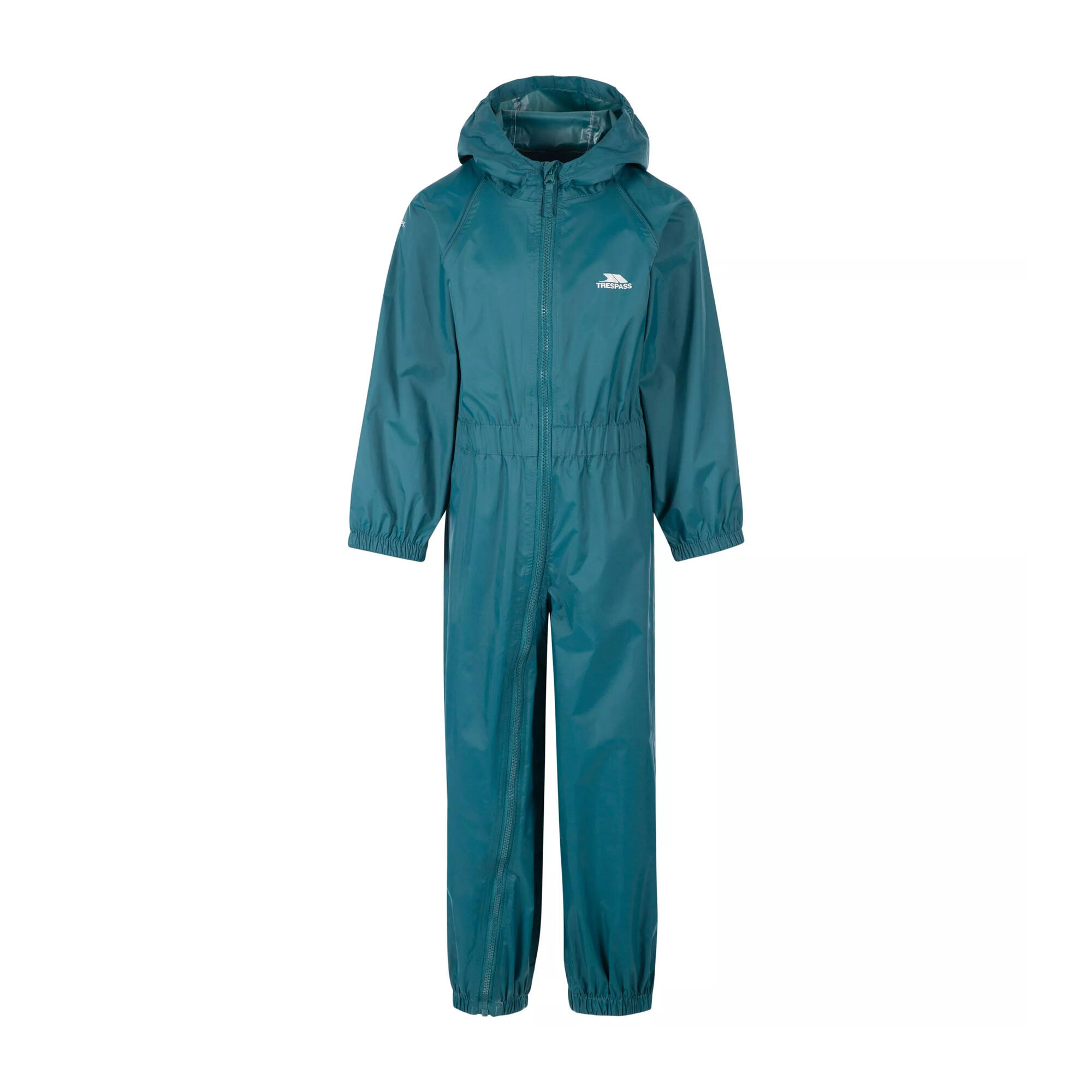 Trespass Childrens/Kids Button Rain Suit
