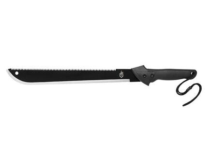 GERBER Machete Gator Bowie Buschmesser Arbeitsmachete Haumesser + Säge Axt 65 cm