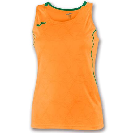 Camiseta Sin Mangas Running Niños Joma Olimpia Naranja Flúor