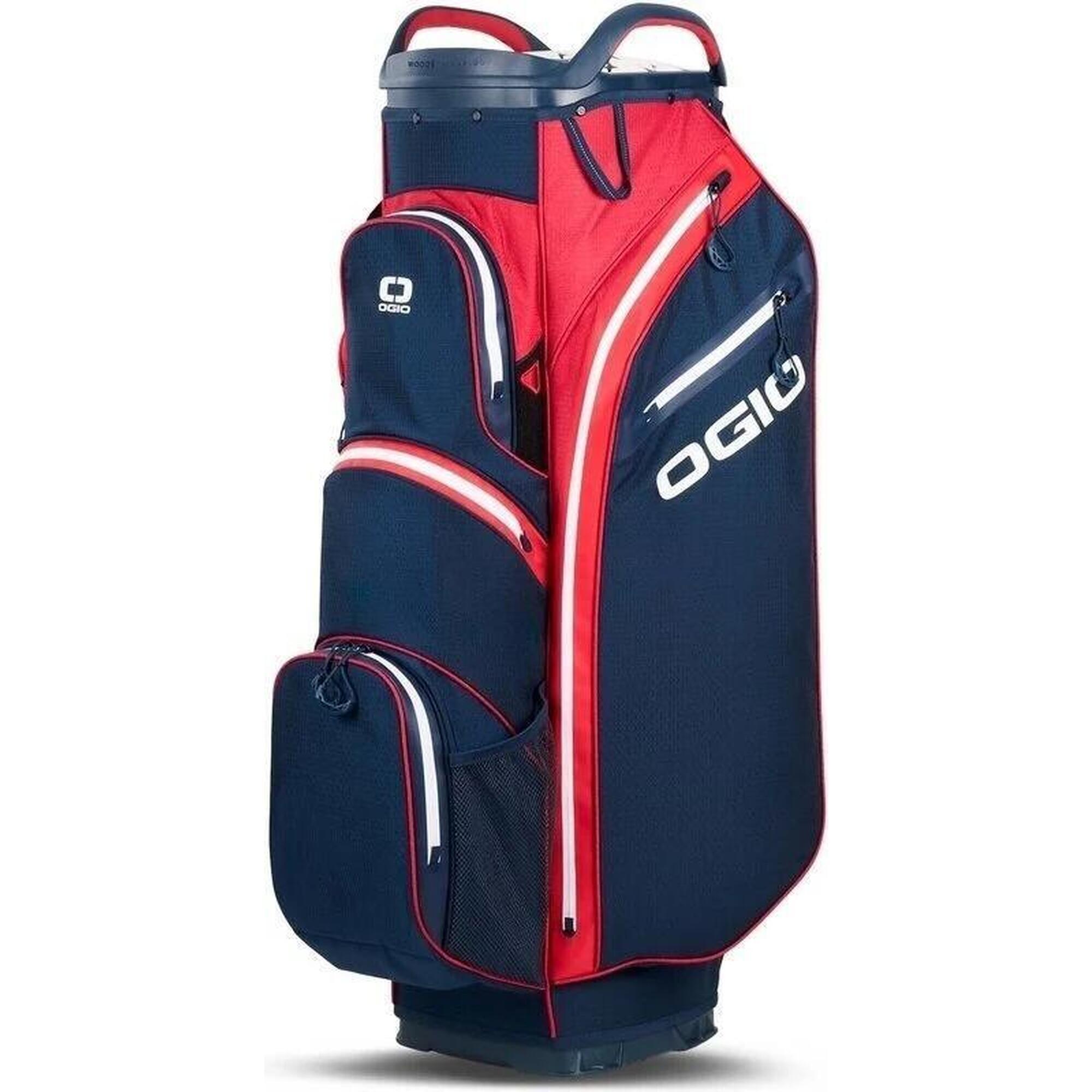 Sac de golf étanche All Elements Silencer - Cartbag - Rouge Blanc Bleu