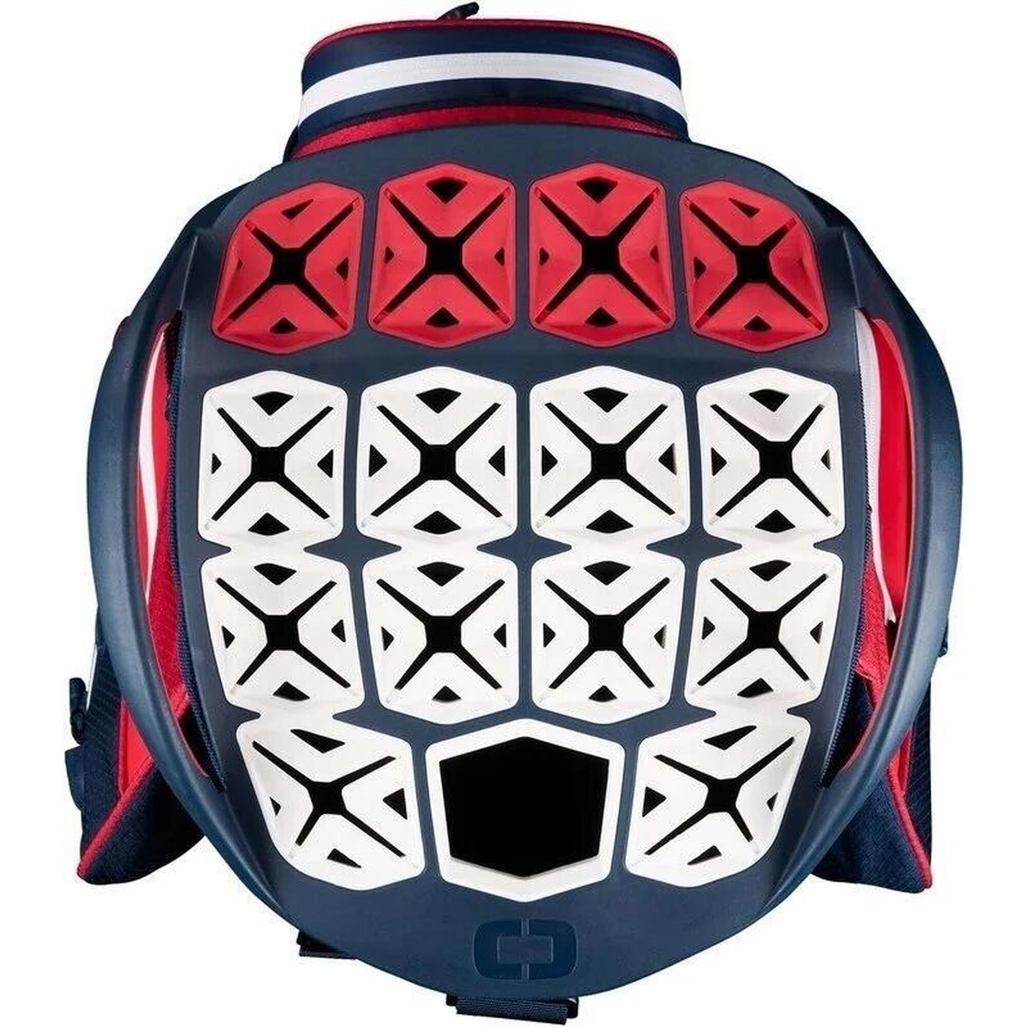 Sac de golf étanche All Elements Silencer - Cartbag - Rouge Blanc Bleu