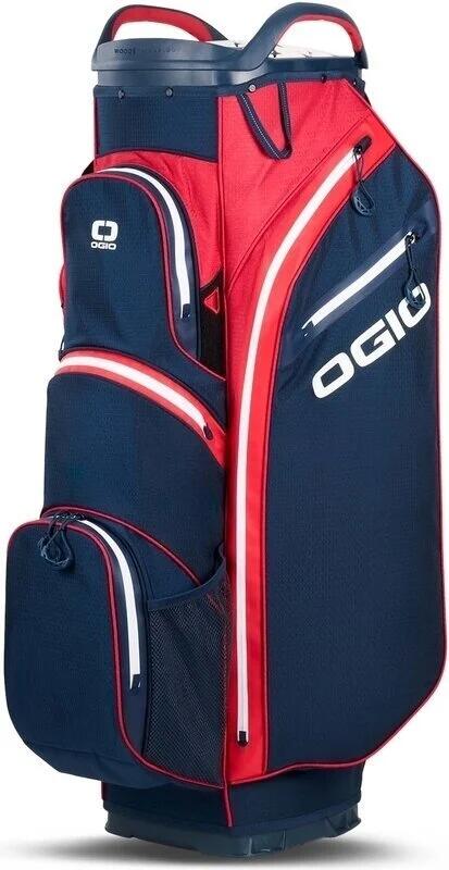 Saco de golfe à prova d'água all elements silencer - cartbag - vermelho