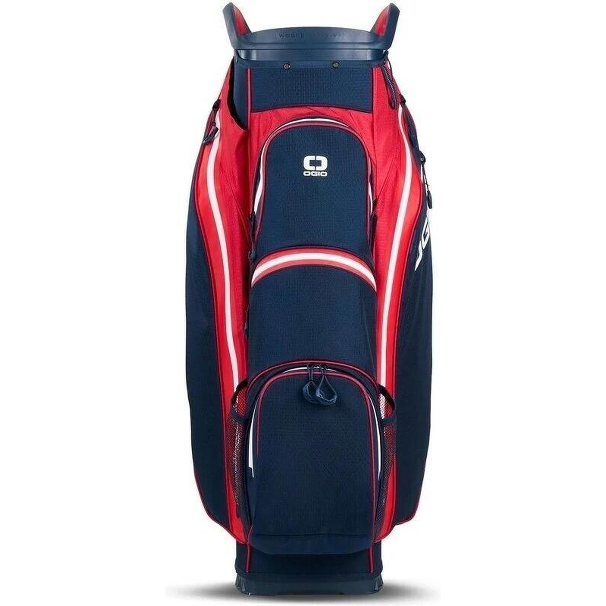 Sac de golf étanche All Elements Silencer - Cartbag - Rouge Blanc Bleu