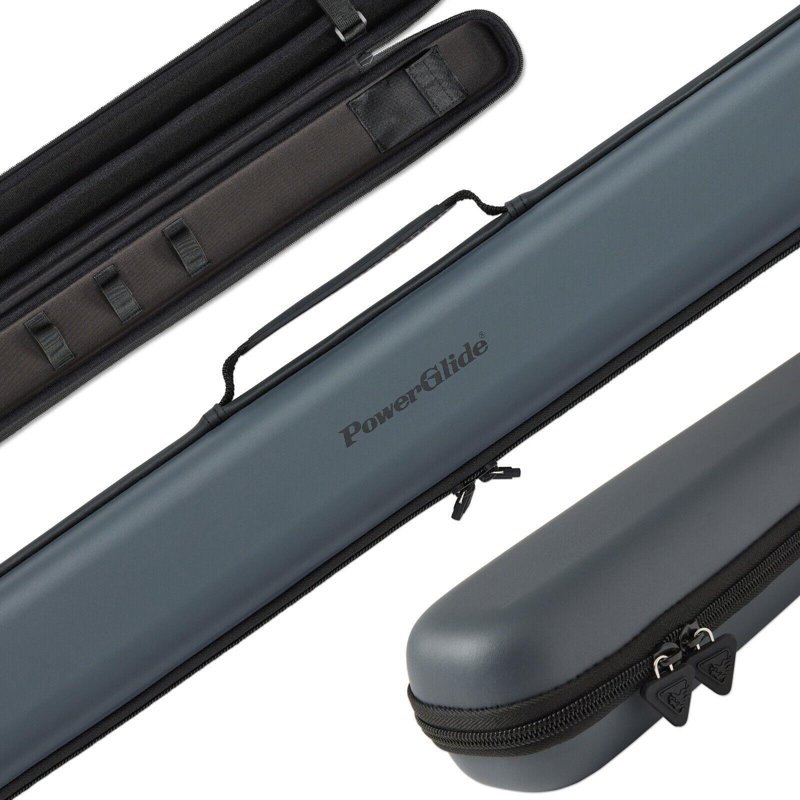 Powerglide Svartur Metallic Grey 2 piece Snooker/Pool cue case 2/4