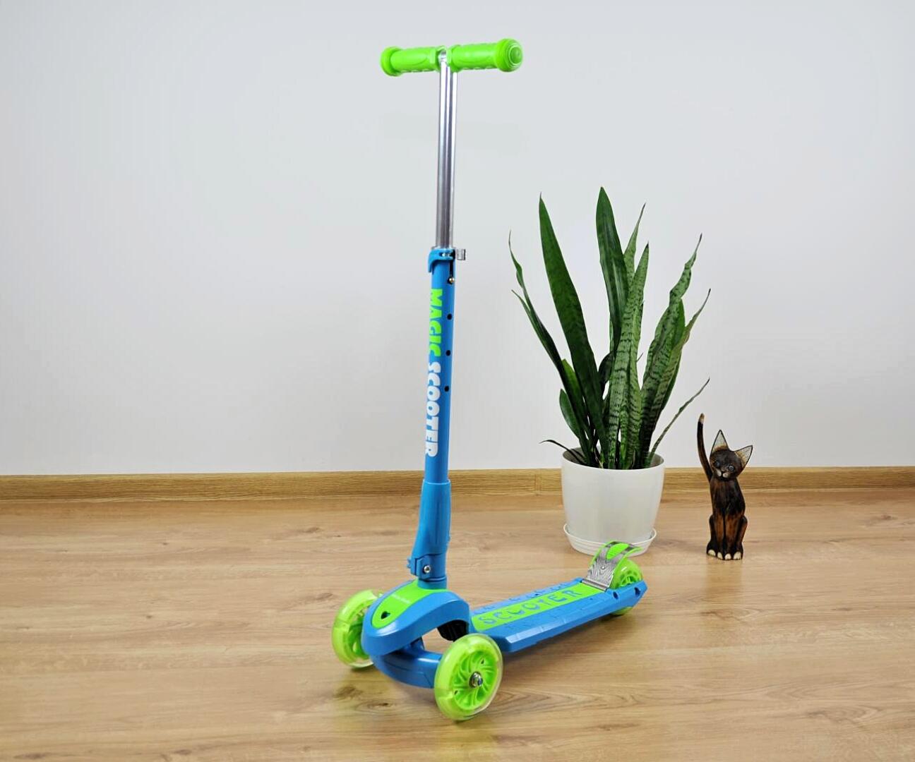 Trottinette Magic Scooter Bleu-Vert 5/5