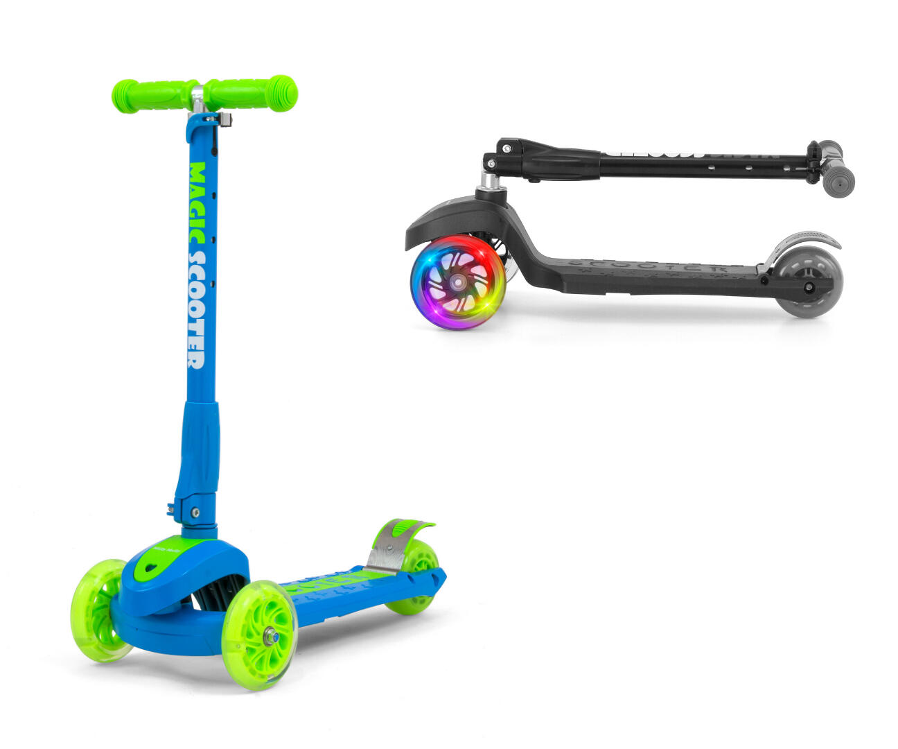 Trottinette Magic Scooter Bleu-Vert 3/5