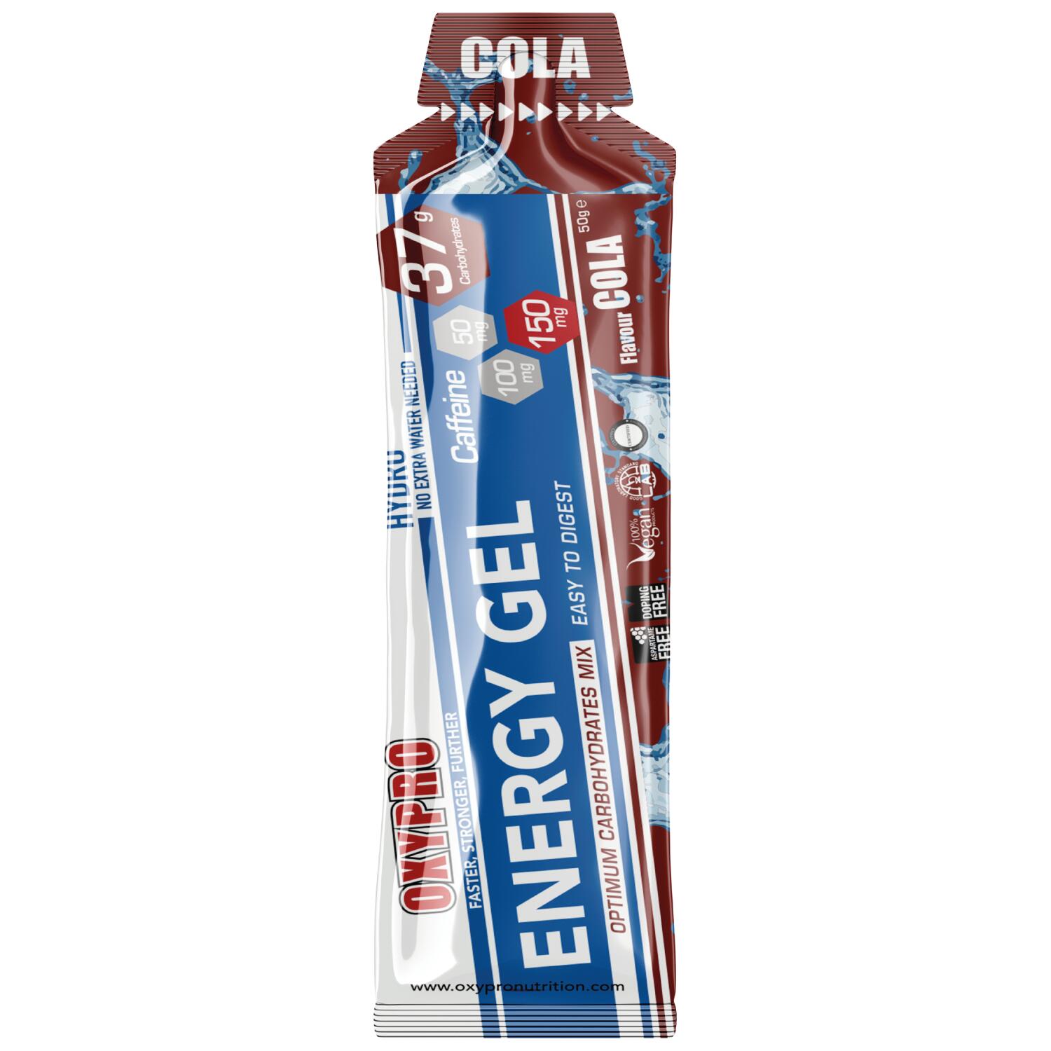 ENERGY GEL sabor Cola con 150mg Cafeína-Caja x 12 2/3