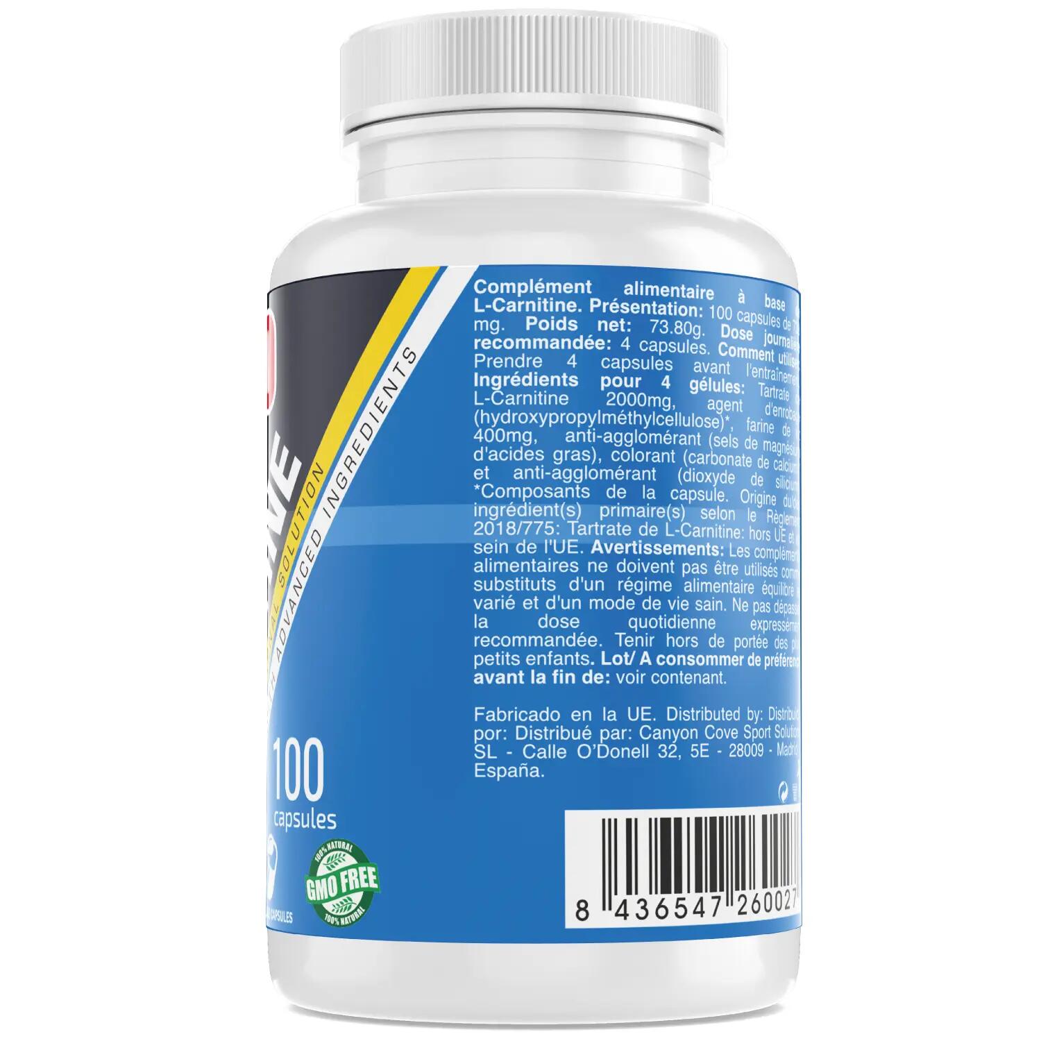 OXYPRO L-Carnitina – 100 cápsulas 2/3