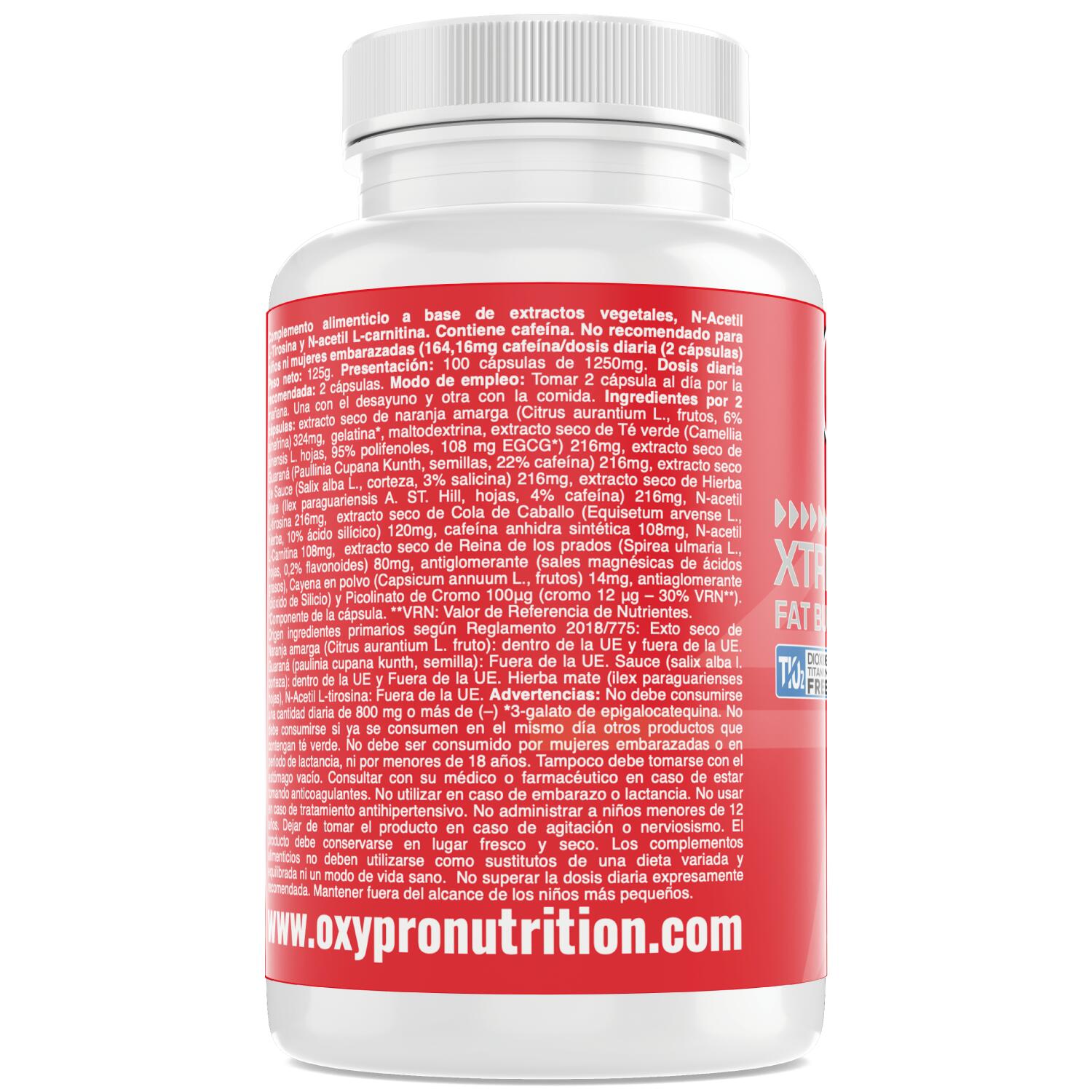 RED STIM  Xtreme Fat Burner-100 cápsulas 3/3