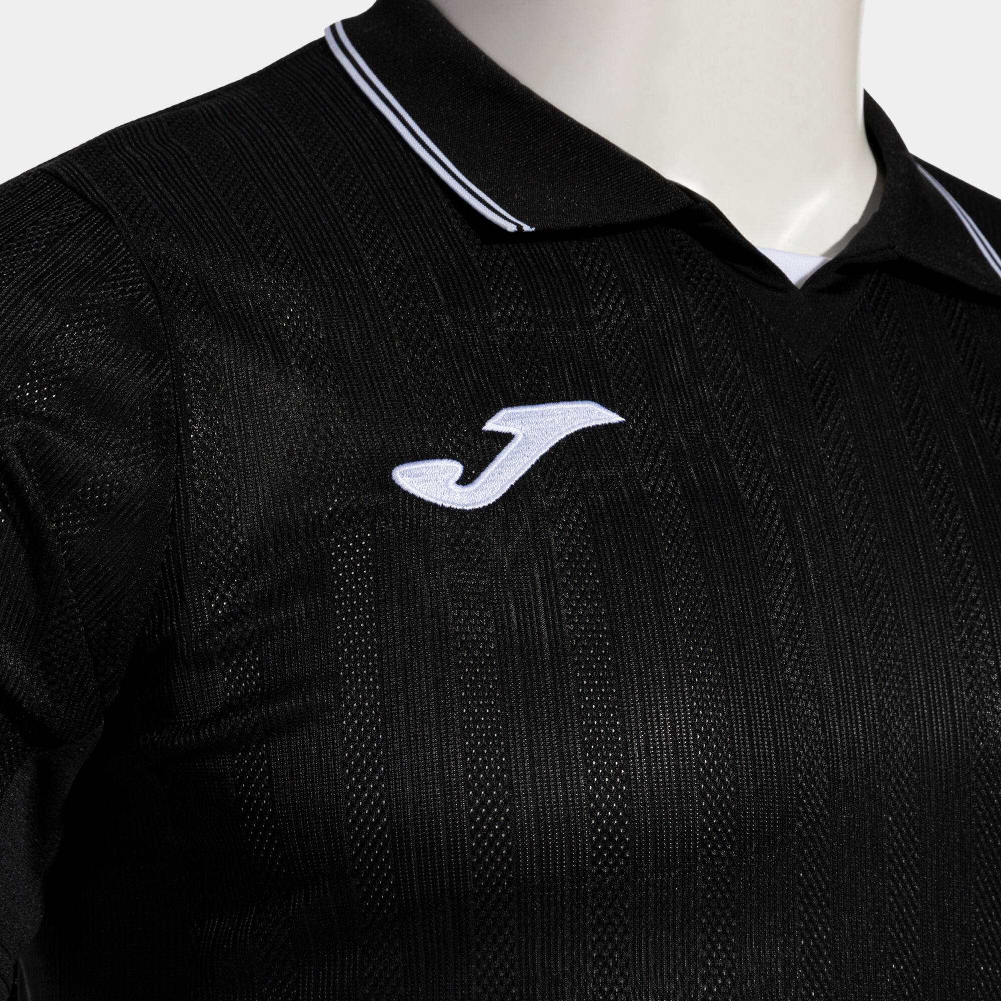Maillot Manches Courtes Football Homme Joma Fit one Noir 3/4