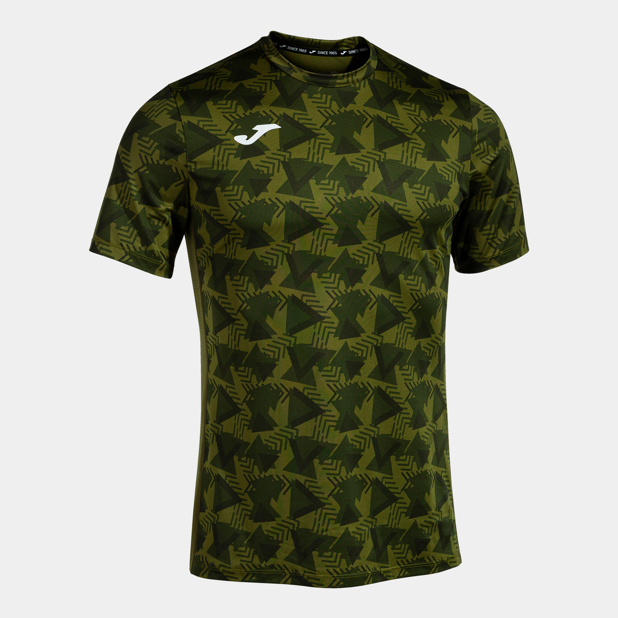 T-shirt manga curta running homem joma r-trail nature caqui