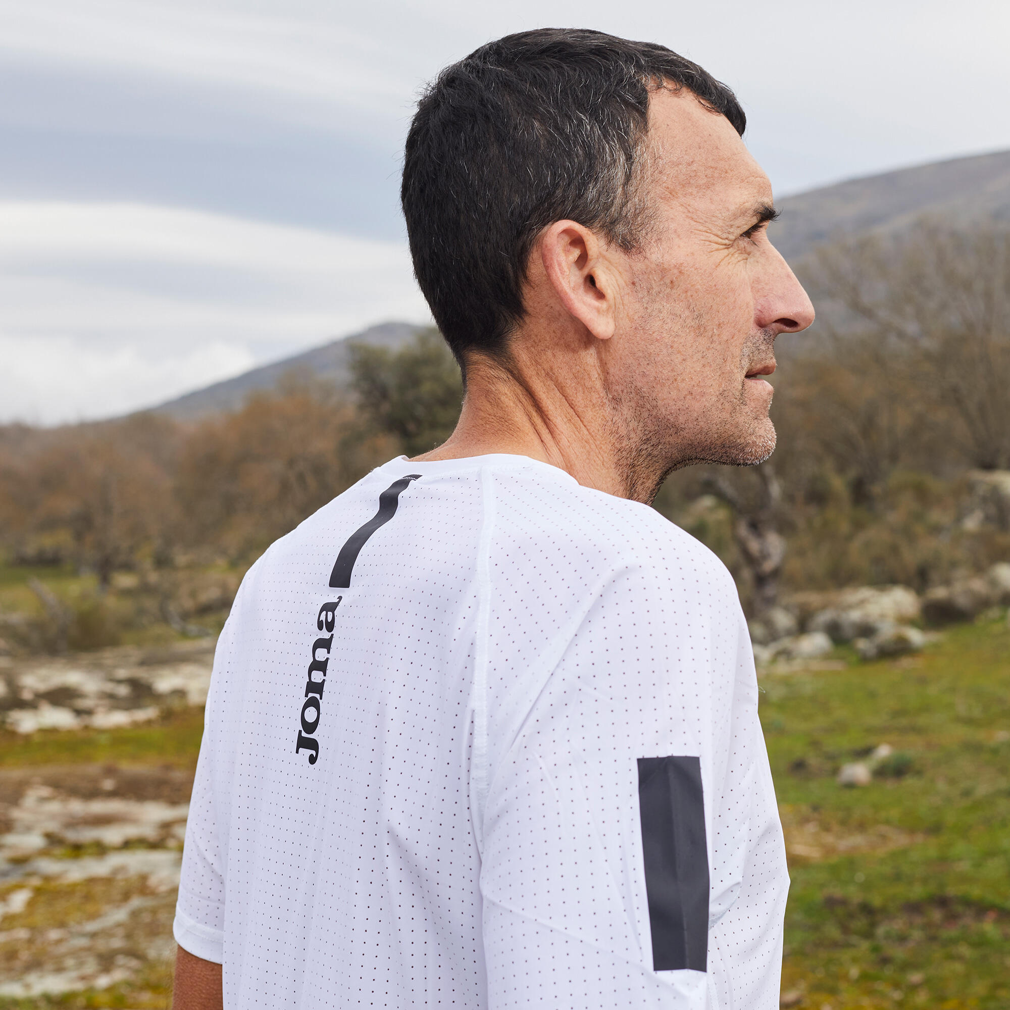 Maillot Manches Courtes Trail Homme Joma R-Trail Nature Blanc 5/5