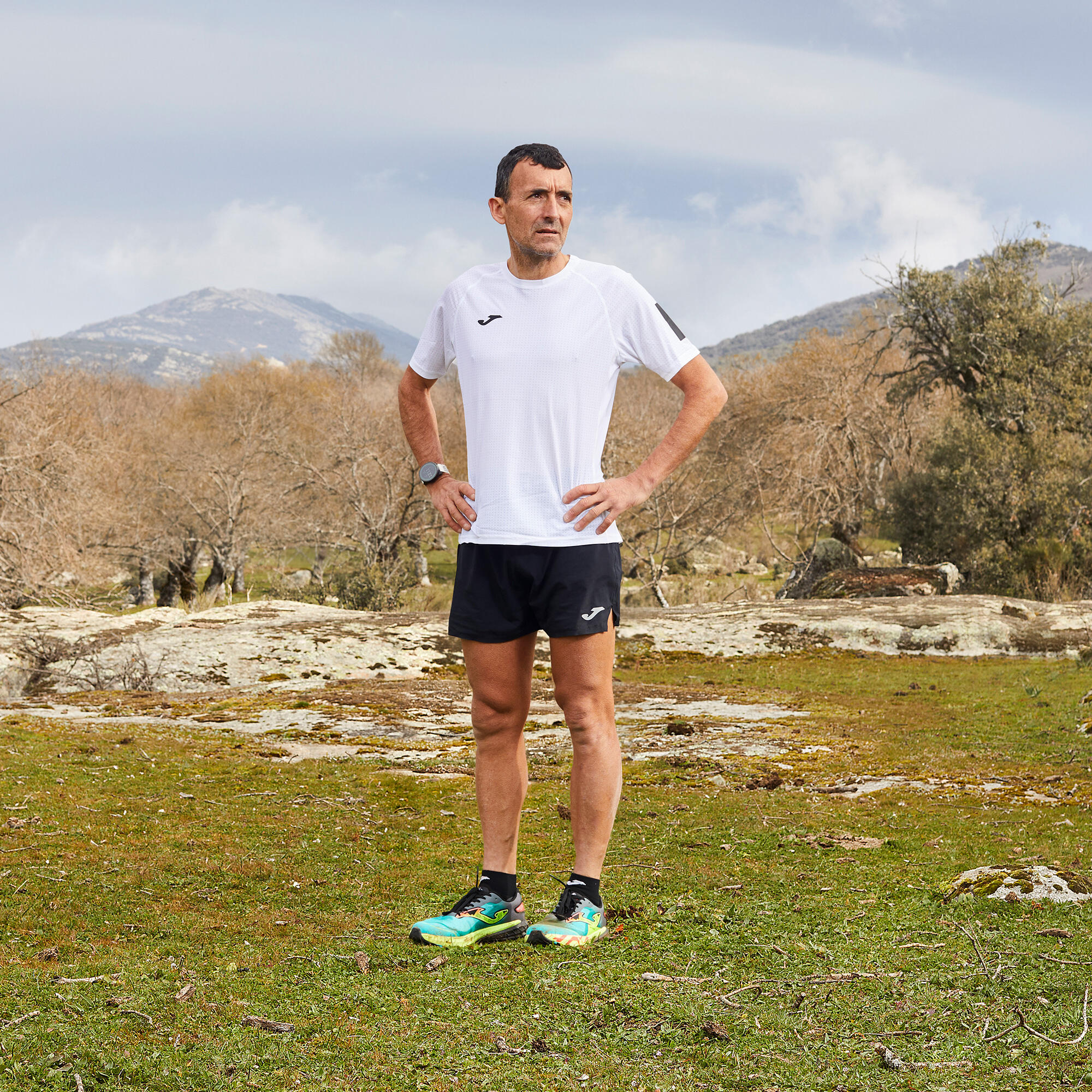 Maillot Manches Courtes Trail Homme Joma R-Trail Nature Blanc 3/5