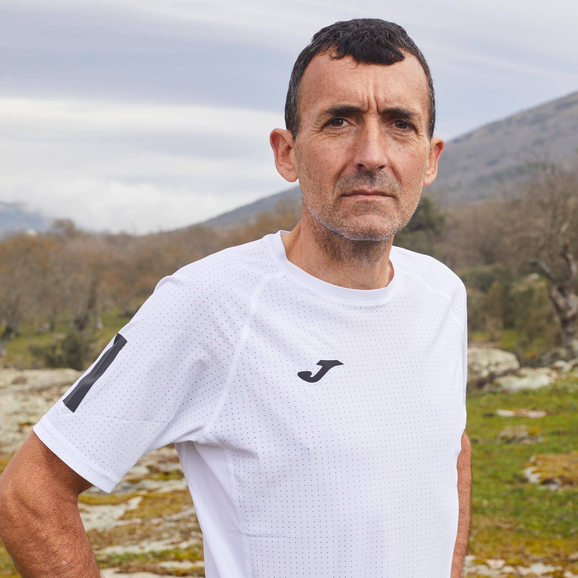 Maillot Manches Courtes Trail Homme Joma R-Trail Nature Blanc 4/5