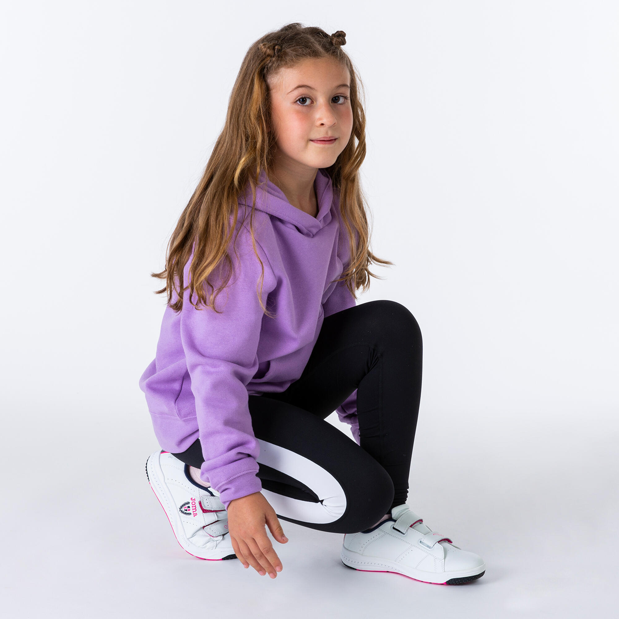 Camisola Com Capuz Ioga Mulher Joma Montana Roxo 3/5