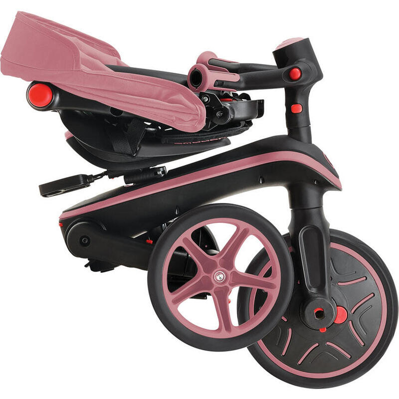 Tricycle EXPLORER 4-en-1 Évolutif & Pliable - Rose pastel