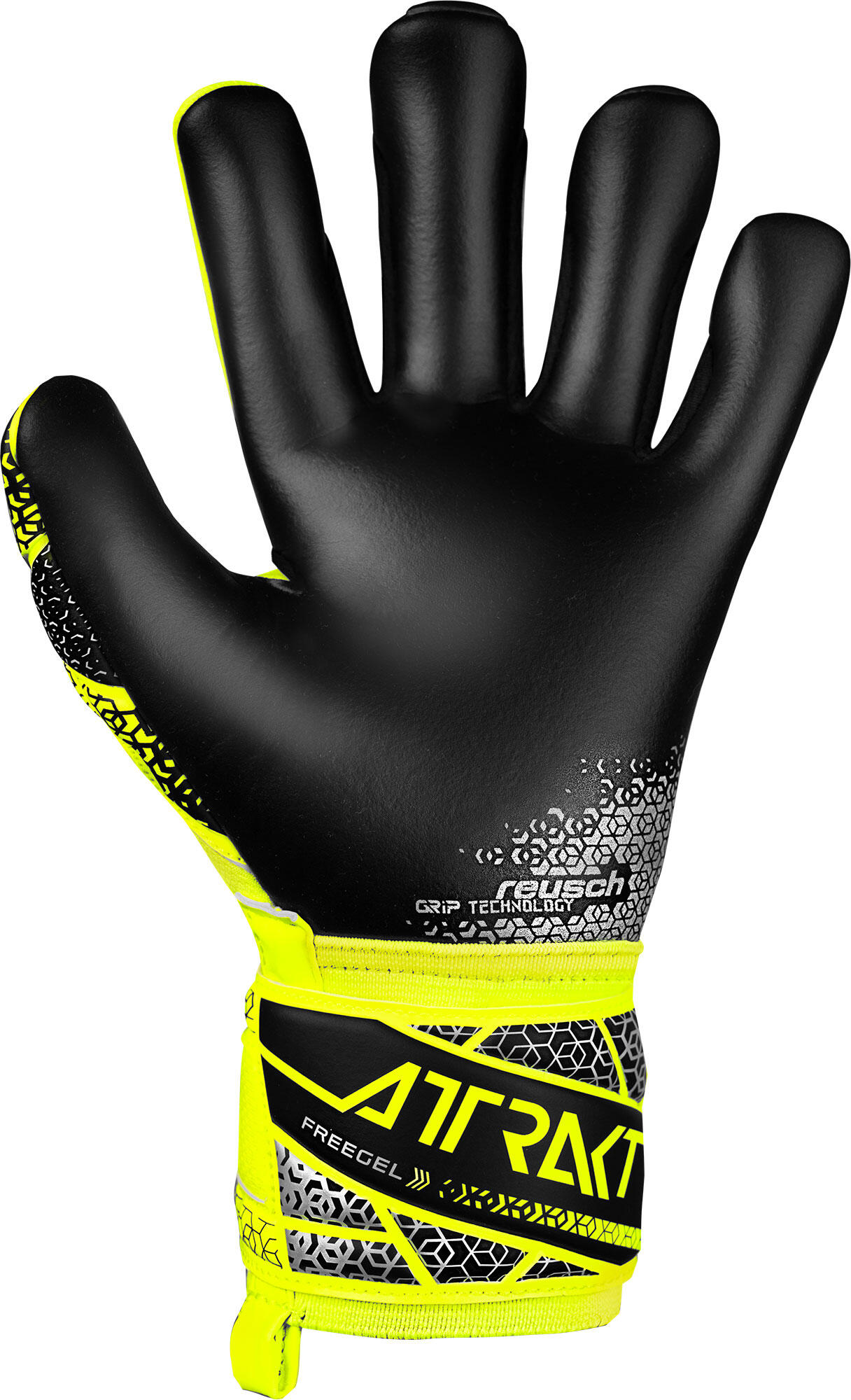 Luvas de guarda-redes para crianças Reusch Football Attrakt Freegel Silver 5/7