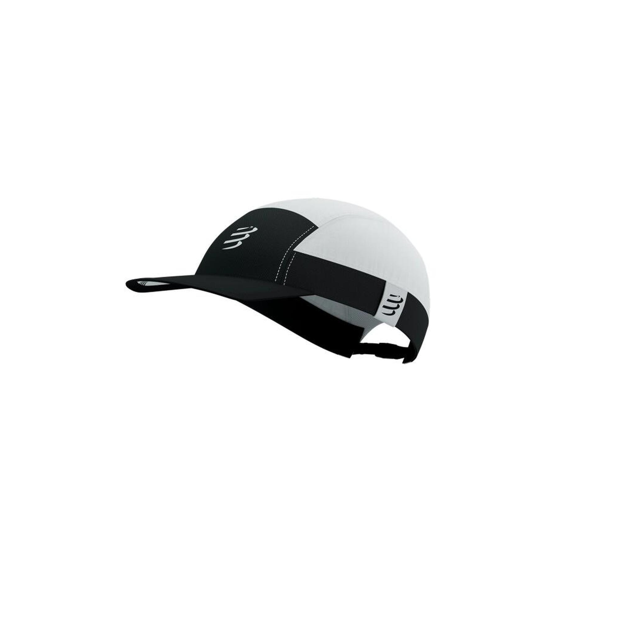 メンズウェア 5 panel cap white m Compressport Unisex's 5 Panel Light Cap - White/Black