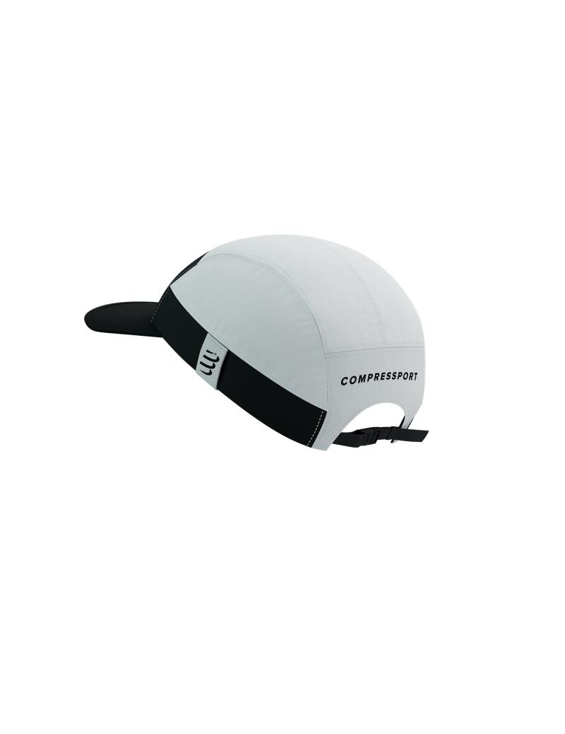 Compressport Unisex's 5 Panel Light Cap - White/Black