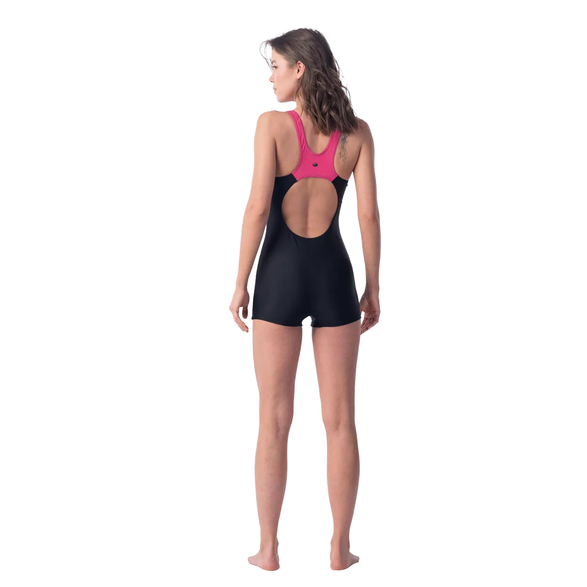 Maillot De Bain 1 Pièce QARAKUMA Femme (Noir / Framboise / Rose Vif