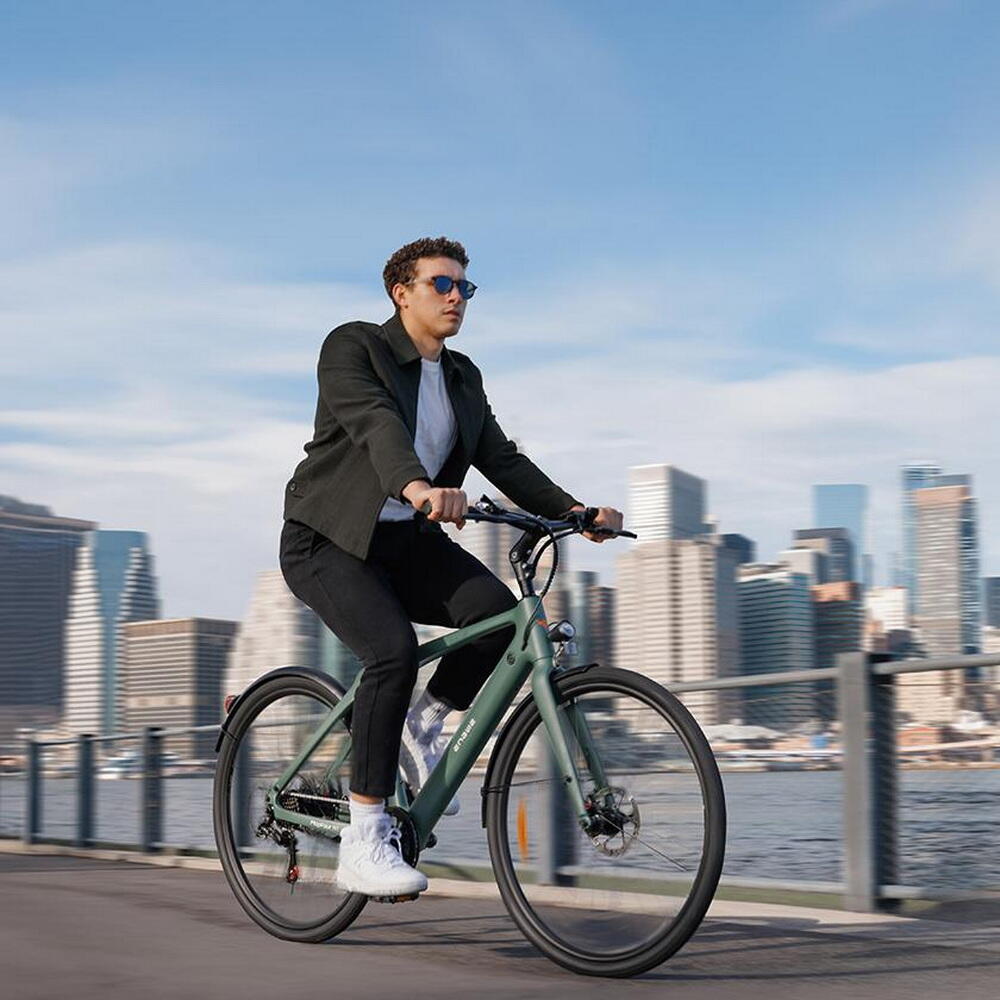 Bicicleta Eléctrica MapFour N1 Air 250W 36V 10Ah Verde 4/5