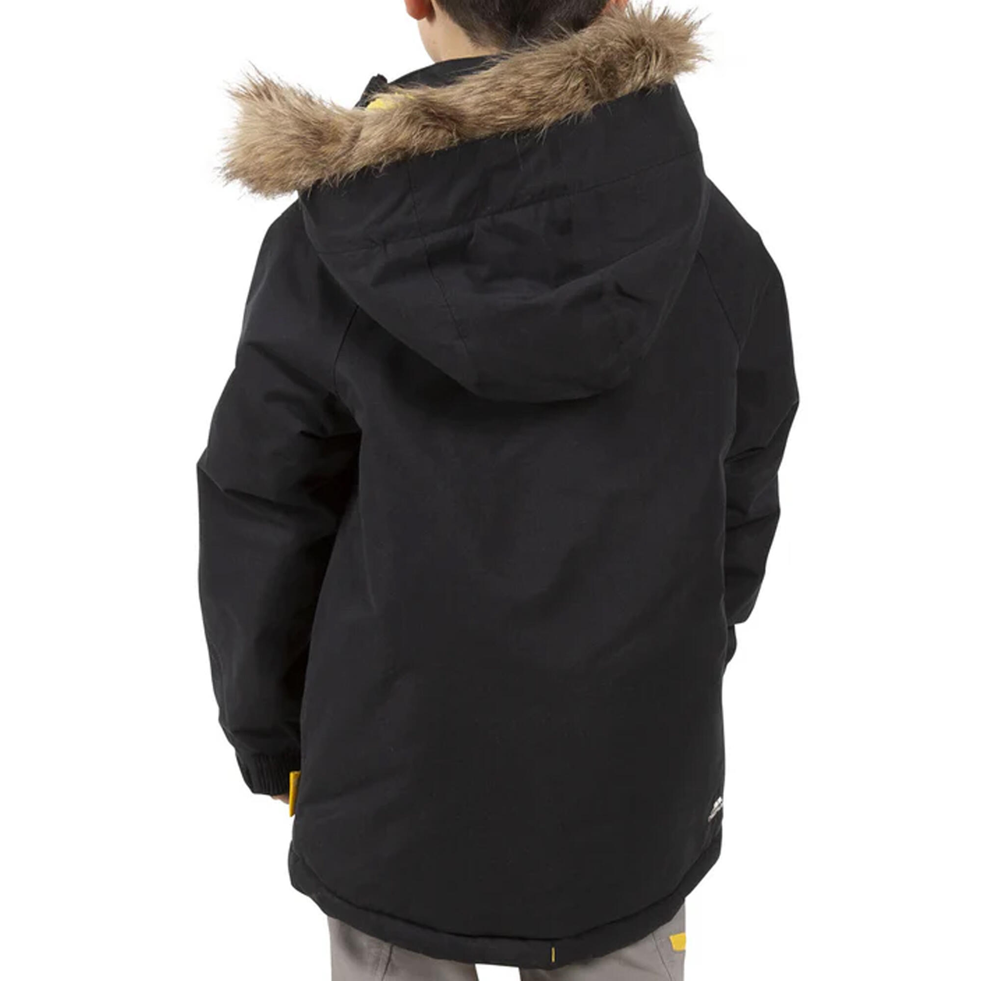Kinderen/Kinderen opgetogen Parka (Zwart) 3/5