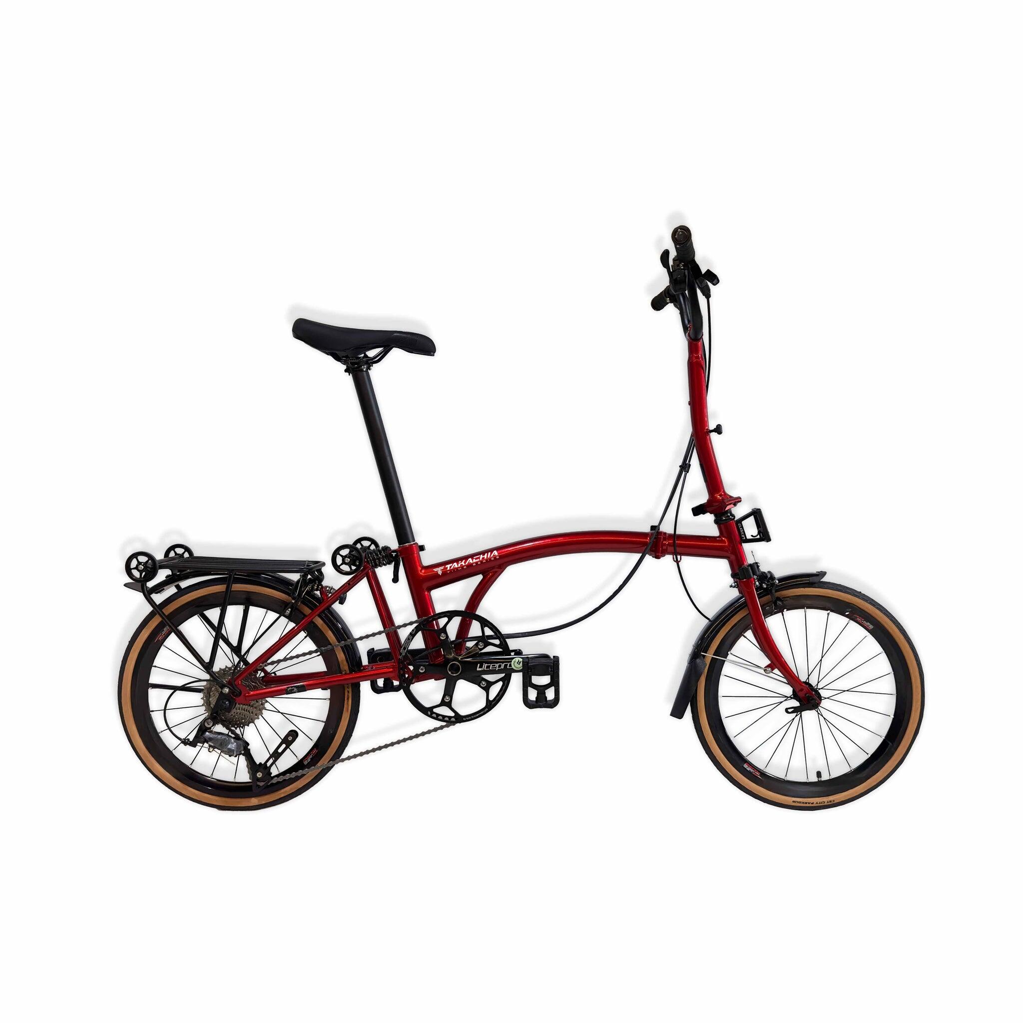 TAKACHIA TIIME SERIES C16 PRO 9-SPEED TRIFOLD BIKE [METALLIC
