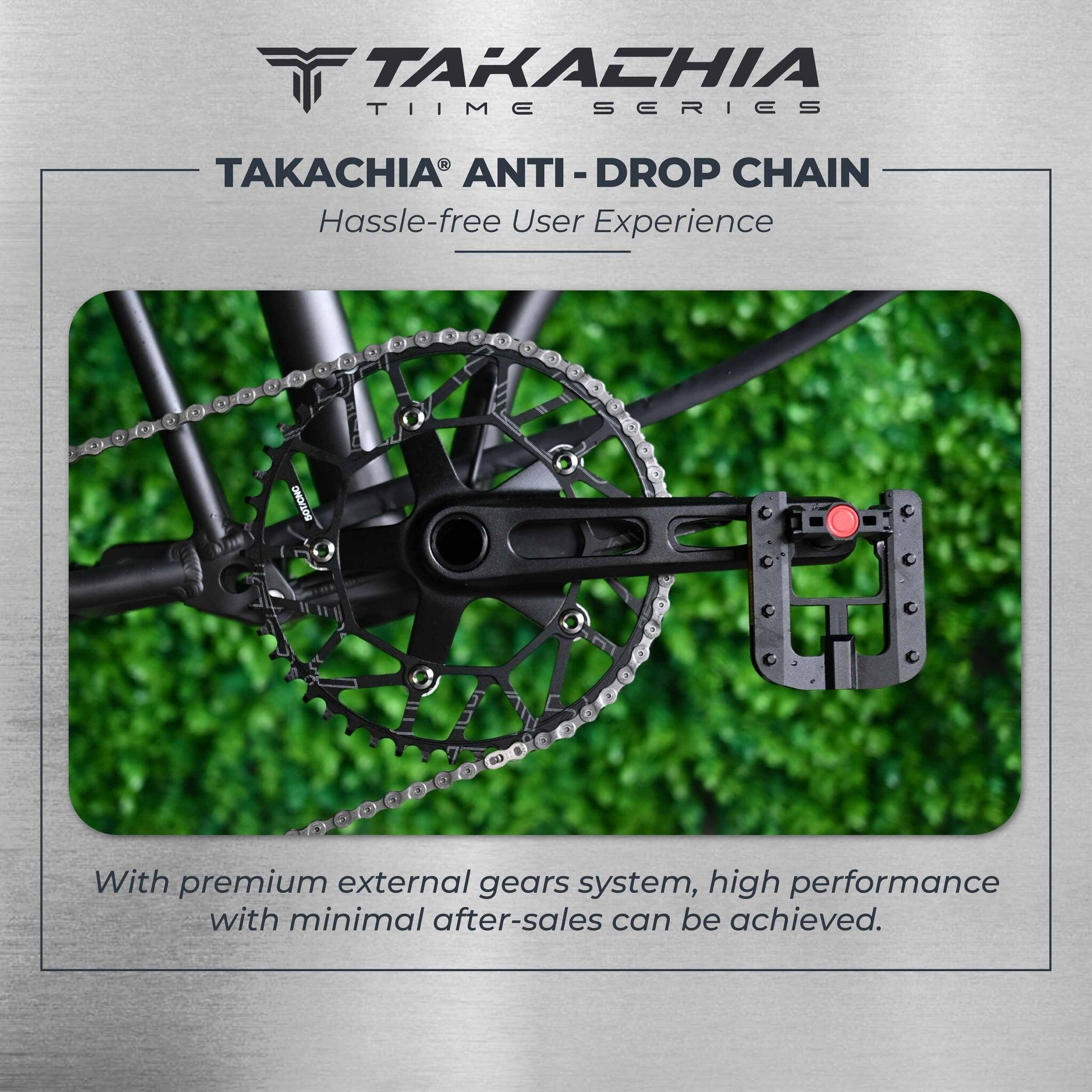 TAKACHIA TIIME SERIES A20 ALUMINIUM 9-SPEED TRIFOLD BIKE [MIDNIGHT