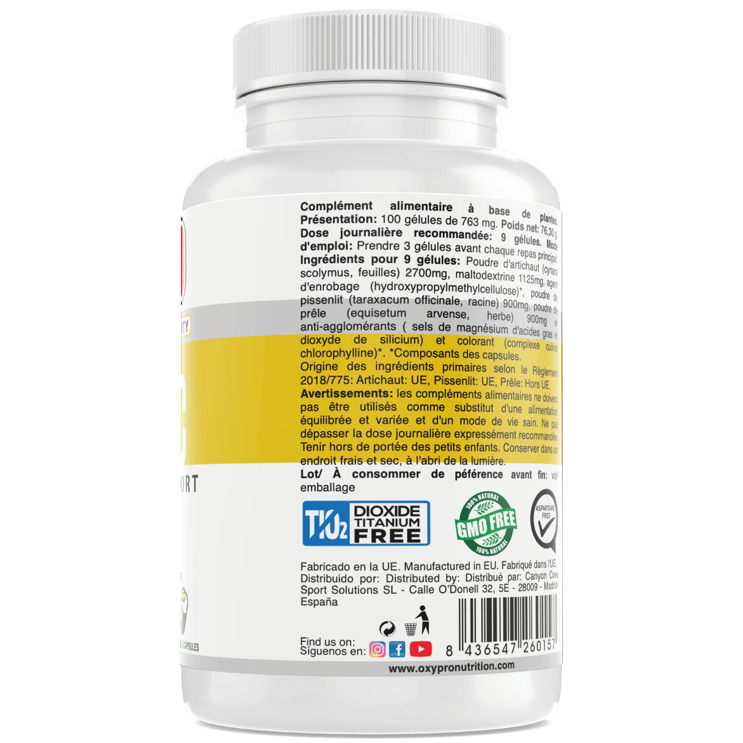 CDA  Diurético Natural-100 cáp vegetales 2/3