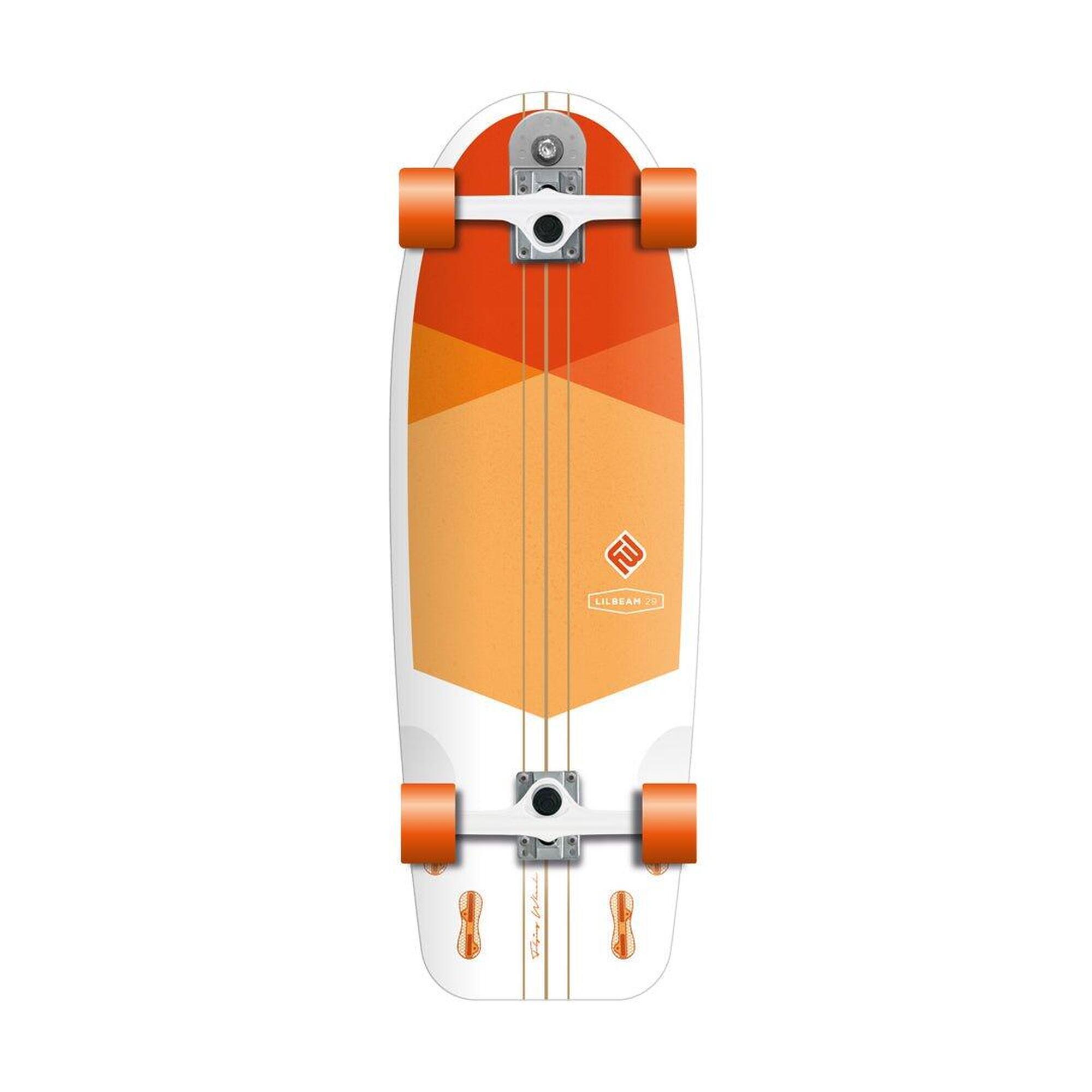 Flying-wheels - Lil Beam 29 - Surfskate - Longboard Skate - Orange - Decathlon