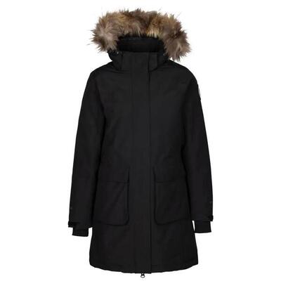 Giacca Trespass ELLINGTON DLX Donna nera parka lungo piumino